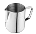 Bellemain Milk Frothing Pitcher 12 oz | Espresso Steaming Pitcher, Small Milk Pitcher for Espresso Machine | Milk Frothing Cup, Stainless Steel Milk Frother Cup | Metal Pitcher for Steaming Milk