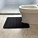 FINDNEW Contour Bath Rugs, U-Shaped Bath Mats,Soft Memory Foam Bathroom Carpet, Nonslip Toilet Floor Mat,Machine Wash (19