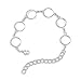 Yumei Jewelry Round Cabochon Disc Blank Setting Bezel Pad Bangle Bracelet Base 12mm - 10'' - Qty 5