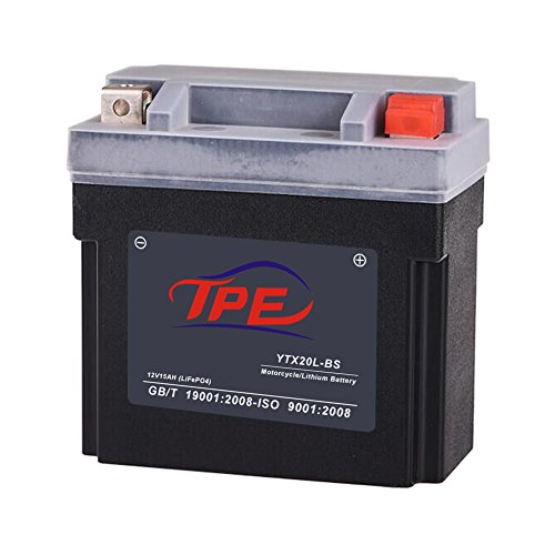 Lithium Iron Motorcycle Battery Light Weight 12.8V Powersports with Built-in Battery Management System (YTX20L-BS) - Thumbnail 4