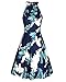 OUGES Dresses for Women Summer Floral Dress Casual Halter Neck Sundress(Floral-6,XL)