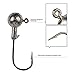 Goture Jig Hooks Set Kit With Fishing Tackle Box Fish Head Hooks (1.5g 50PCS)
