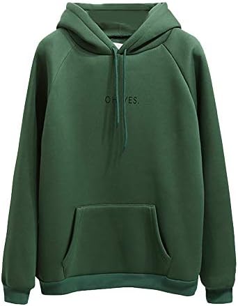 Voicry ❤ Womens Long Sleeve Oh Yes Print Hoodie Sweatshirt Hooded Pullover Tops Blouse