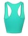 makeitmint Women's Freesize Scoopneck Racerback Crop Tank Top OneSize Mint