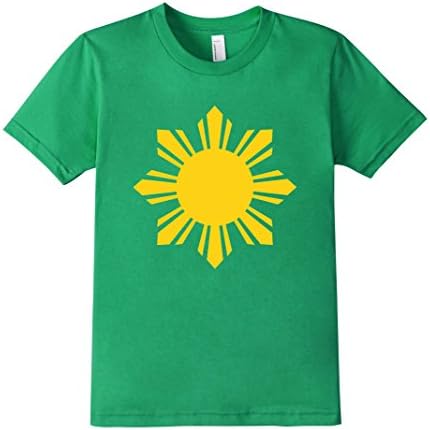 Kids Philippines Shirt - Filipino Pinoy Pinay Star Shirt 4 Kelly Green