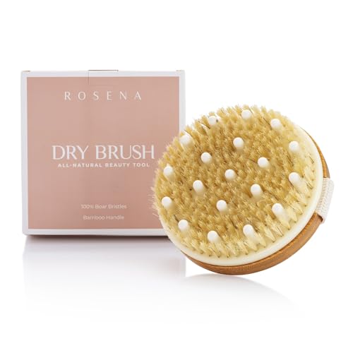 Dry Brushing Body Brush - Best for Exfoliating Dry Skin, Lymphatic Drainage