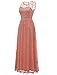 Wedtrend Women's Floral Lace Long Bridesmaid Dress Party Gown