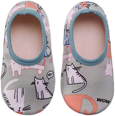 FANZERO Baby Toddler Boys Girls Cotton Cute Cartoon Animal Non Skid Slippers Newborn Infant Warm Winter Crib Shoes