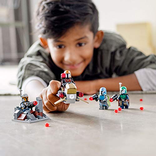LEGO 75267 Star Wars Mandalorianer Battle Pack Set mit 4 Minifiguren, Speeder-Bike und Verteidigungsfestung – Bild 6