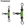 50-Pcs-3-Way-with-Glow-Beads-Fishing-Barrel-Triple-Swivels-Fishing-Tackle