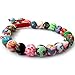 Ovalbuy Fimo Polymer Clay Beads Buddhist Prayer Wrist Mala Bracelet