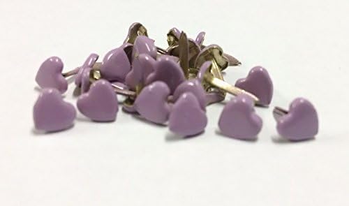 Mini Heart Brads - Lavender - 25ct | Scrapbooking | Paper Fasteners