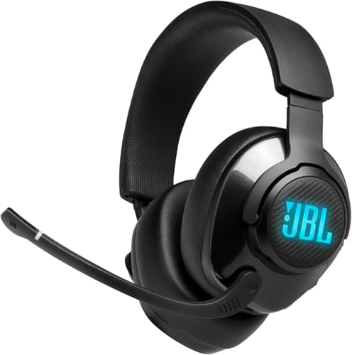 JBL Quantum 400 Over-Ear-Gaming-Kopfhörer mit USB- und Game-Chat-Balance-Zifferblatt – Schwarz