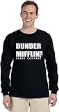 DUNDER MIFFLIN PAPER COMPANY on Long Sleeve Adult & Youth Cotton T-Shirt (in 23 colors)