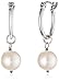 Interchangeable Freshwater Cultured Dyed Color Pearl Earrings Set, Set of Seven