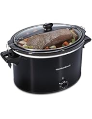Hamilton Beach Slow Cooker, Extra Large 10 Quart, Stay or Go Portable With Lid Lock, Dishwasher Safe Crock, Black (33195)