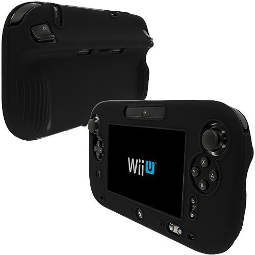 Black Nintendo Wii U Gamepad Silicone Skin Protective Cover Case for