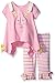 Bonnie Jean Girls' Bunny Face Appliqued Playwear Set