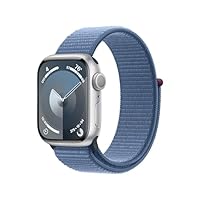 Apple Watch Series 9 GPS 41mm Silver Aluminum Case with Winter Blue Sport Loop Apple Watch Series 9 GPS 41mm Silver Aluminum Case with Winter Blue Sport Loop