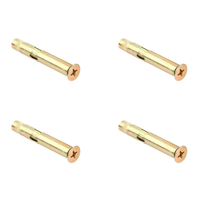 4Pcs M8 Carbon Steel Expansion Bolts,Stainless Steel Cross Head Expansion Bolts 100mm