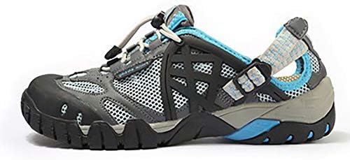 SPORTBB Water Shoes Women Quick Dry Barefoot Breathable, Outdoor Athletic Sport Shoes for Kayaking, Boating, Hiking, Surfing, Walking,Blue,7