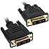 Fosmon High Resolution Gold Plated DVI to DVI Single Link (18+1 Pin) Digital Video Monitor Cable - Black (6 FT / 1.8 M)