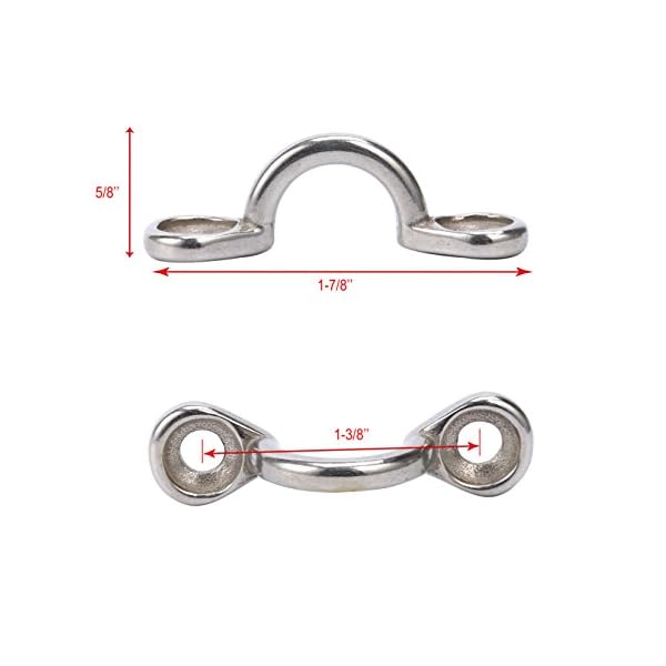 Amarine-made-Pack-of-10-Forged-Stainless-Steel-Bimini-Boat-Top-PAD-EYE