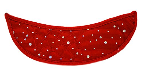 Eyewear Sparkle Glitter Visor / Red / For Sunglasses or Eyeglasses