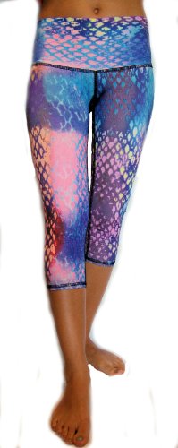 Teeki - designer active wear - mermaid capri - small