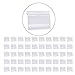 BCP 50PCS Clear Color Plastic Wire Shelf Price Label Holder Merchandise Sign Display Holder