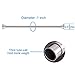 Amazer Shower Curtain Rod 42-72 inches Adjustable Shower Rod Tension Spring Curtain Rod No Drill for Bathroom Bedroom Study Window Closet Doorway, Dark Chrome