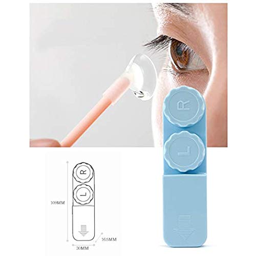 3 pcs Contact Lens Case Travel Kit Cute Eye Contact Storage Organizer Holder Leak Proof with Applicator Remover Tool Box Eye Care Kit