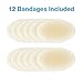 ZenToes Heel Blister Cushioned Bandages with Gel Guard Pads to Protect, Heal and Guard Skin from Rubbing Shoes - 12 Pack