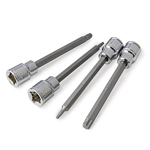 3/8" Extra Long Tamper Proof Torx Bit Socket Set 7pc With Case