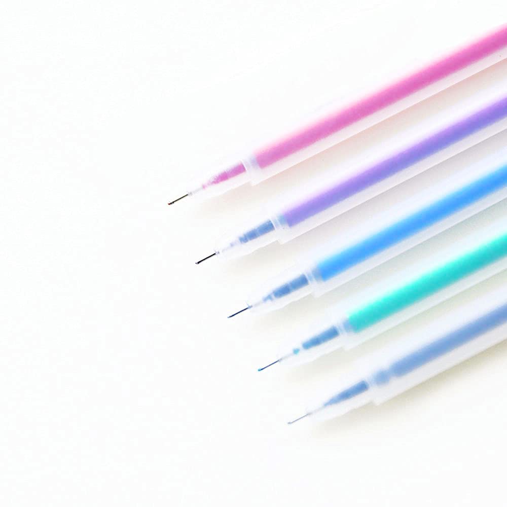 CO TX Gel Pen Set Gel Pen Colour 6 Pieces Multicolour Gel Pen Set for Adults and Children Colouring Books 0.5 mm