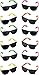 Rhode Island Novelty Neon 80's Style Party Sunglasses with Dark Lens (24 PACK) + One Bonus Item