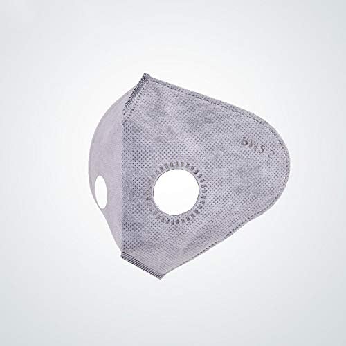 Anti Pollution 4 Layer Mask Activated Carbon Filtration Mouth Mask with Valve Replaceable Filter Mask for Men & Women, Pack of 10