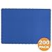 Fit Meal Prep 200 Pack Disposable Paper Placemats, 14 x 10 Inch Blue with Decorative Wavy Scalloped Edge for Restaurant Catering Dining Table, Baby Kids Birthday Parties