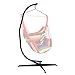 F2C 380LBS Hammock C Stand Solid Steel Construction Hammock C Solid Steel Stand New (Black,Steel)