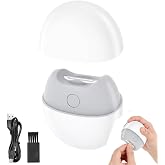 Automatic Electric Nail Clipper with LED Light, 2 Speeds, White | Quiet 2-Speed Trimming with LED Light, Magnetic Cover, USB Charging and Nail Clippings Storage for Kids, Adults and Seniors