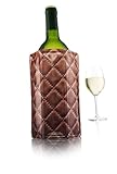 Vacu Vin 38820606 Rapid Ice Active Cooler Wine Bottle Chilling Sleeve, Standard, Leather