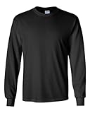 Gildan Ultra Cotton Adult Long Sleeve T-Shirt -Black, X-Large