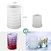 Large Resin Molds LET'S RESIN Resin Silicone Mold, Include Round, Square, Cylinder Molds for Concrete, DIY Flower Pot/Ashtray/Pen Candle Soap Holder