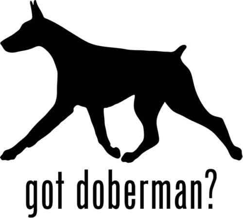 Got Doberman Working Dog Pet Animal Graphic Car Truck Window Decor Decal Sticker - Die cut vinyl decal for windows, cars, trucks, tool boxes, laptops, MacBook - virtually any hard, smooth surface