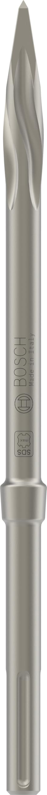 Bosch 1x PRO SDS max-5C Pointed Chisel (for Concrete, Brick, Ø mm, Professional Accessory Rotary Hammer Drill, Break Hammer)