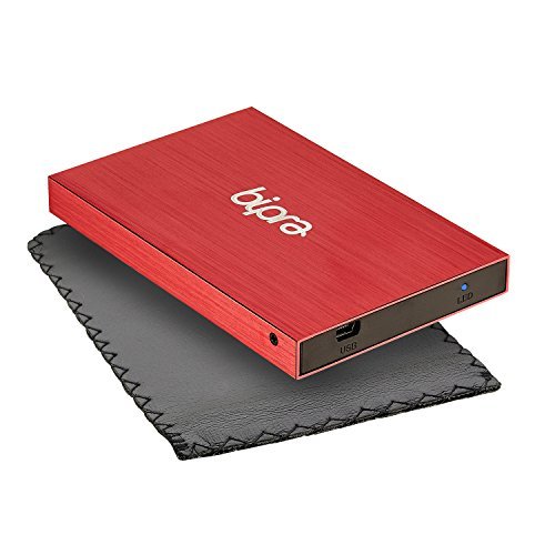 Bipra 500Gb 500 Gb 2.5 Usb 2.0 External Pocket Slim Hard Drive - Red - Fat32 (500Gb)