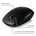 iXCC 2.4GHz Wireless Mouse with Long Lifespan Buttons and Nano USB Receiver for PC, Mac, Netbook, Laptop or More - Black