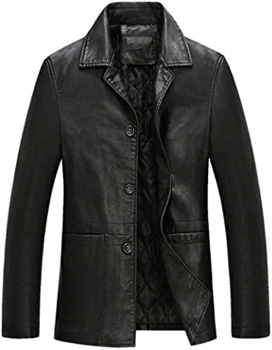 Leather N Leather Genuine Lambskin Leather Sport Blazer Jacket Coat 3 Button