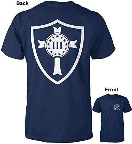 Three Percenter Shirt - Crusader Shield | Back Print