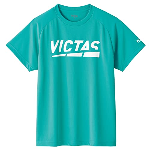 ヴィクタス(VICTAS) Tシャツ プレイロゴティー (PLAY LOGO TEE) ピーコックグリーン(4300) 3XL